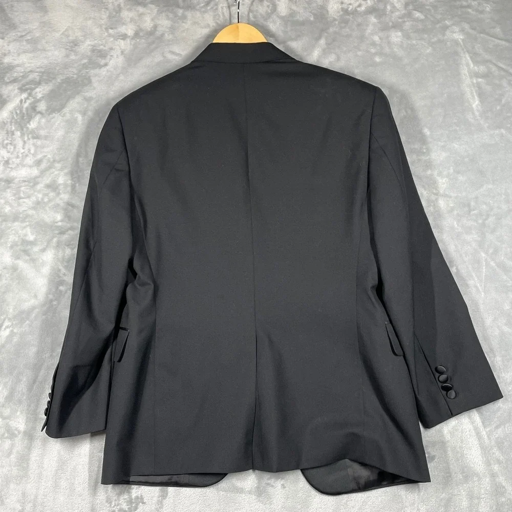 Brooks Brothers Mens 39S Black Wool Tuxedo Jacket Satin Notch Lapel  Canada